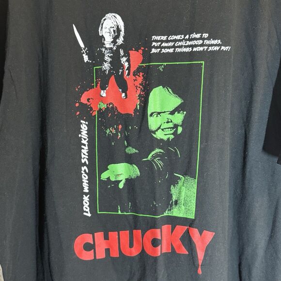 Chucky Men’s Tshirt 3XL Black Halloween Horror - Picture 1 of 5
